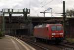 145 073-3 poltert am 12.11.10 solo durch den Bhf. Hamburg-Harburg.