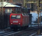 072. 145 091-5/145-CL 013 der OHE auf Solotour durch HH-Harburg. 4.12.10