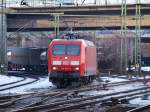 086. 145 068-3 rumpelte mit einem Gz durch HH-Harburg. 3.1.11
