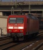 Der nchste Matze-Solofahrer...145 070-9 fotografiert in HH-Harburg. 26.2.11