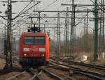 145 022-0 mit maximalen 150mm aufgenommen in HH-Harburg. 30.3.11