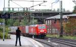 Ascendos/OHE 145-CL 013(145 513) fuhr mit einem Containerzug durch HH-Harburg. 26.9.10