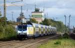 ME 146-06 fhrt am 18.9.10 mit einem weiteren ME nach Bremen Hbf. in den Bahnhof Tostedt ein.