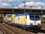 ME 146-07 fhrt am 5.9.10 mit dem ME nach Uelzen aus dem Bhf. Hamburg-Harburg ab.