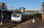 ME 146-07 steht am 6.11.10 mit dem ME nach Uelzen im Bhf. Hamburg-Harburg abfahrbereit auf Gleis 4.