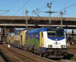 Mit dem ME nach Bremen Hbf. fhrt 146 535-0  Rizzi  am 6.11.10 aus dem Harburger Bhf. ab. Liebe Gre zurck.
