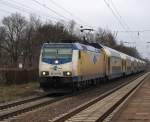 ME 146-06 fhrt am 15.1.11 mit dem ME nach Bremen Hbf. durch den Bhf. Ottersberg (Han.).