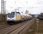 Mit dem ME nach Bremen Hbf. rollt ME 146-07 am 12.2.11 in den Bhf. Tostedt ein.