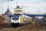 Mit einem weiteren MEr nach Bremen Hbf. rollt 146 533-5 am 12.2.11 in den Bhf. von Tostedt ein.