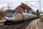 ME 146-08 steht am 12.2.11 mit dem ME nach Bremen Hbf. im Bhf. Hamburg-Harburg.