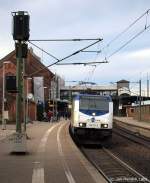 Mit dem MEr nach Bremen Hbf. steht 146 531-9 am 12.2.11 im Harburger Bahnhof.