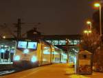 Mit dem Metronom Regional nach Lneburg stand 146 531-9 abfahrbereit am Abend des 19.2.