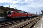 146 128-0 mit dem (RE 4878) von Braunschweig Hbf nach Bielefeld Hbf in Braunschweig. 09.07.2011