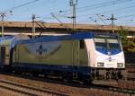 146 532-7 der Metronom mit der neuen sagenhaften Werbung fr 50.000.000km durch Niedersachsen. 15.10.11