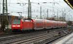 146 125-0 steht am 3.12.11 mit dem RE aus Hannover Hbf. am Bremer Hbf. abgestellt.