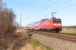 146 029 mit dem RE20 (RE 17658) von Magdeburg Hbf nach Uelzen in Demker. 01.04.2016