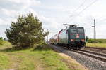 146 010  Schloß Wackerbarth  mit dem RE20 (RE 4692) von Magdeburg Hbf nach Uelzen in Demker.