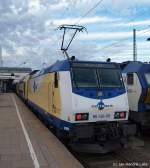 ME 146-06 steht am 17.7.10 mit dem ME nach Bremen Hbf. im Bhf. Hamburg-Altona.