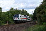 br-6147-traxx-p-160-ac3-db/859693/147-580-mit-ic-2227-von 147 580 mit IC 2227 von Münster nach Frankfurt am 15.06.2024 in Littfeld