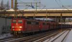 001. 151 096-5 und 099-9 zogen einen Kohlependel durch HH-Harburg. 4.12.10