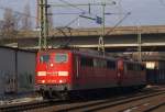 151 108-8 und 109-6 auf dem Weg zur Arbeit...HH-Harburg 26.2.11