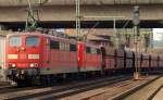 151 112-0 und 116-1 mit nem Kohlependel aufgenommen in HH-harburg. 30.3.11
