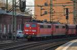 151 106-2 und 095-7 mit einem weiteren Kohlependel gesichtet in Harburg. 2.4.11