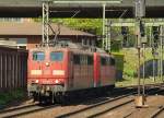 151 095-7 und 109-6 rollten gemtlich durch HH-Harburg. 7.5.11