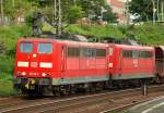 151 118-7 und 101-3 plus Kohlependel in Harburg. 01.07.11