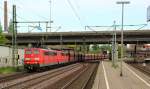 151 094-0 und 112-0 mit Faals Ganzzug in Harburg. 05.05.12