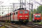 151 116 und 118 mit Leerzug, HH-Harburg, 05.05.12.
