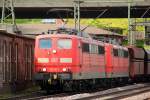 151 118 und 116 mit beladenem Erzzug, HH-Harburg, 05.05.12.