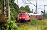 151 152-6 mit Autozug, Ahlten, 03.08.12