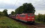 151 098-1 & 151 106-2 rollten am 1.9.12 mit einem Erzbomber durch Ahlten.