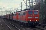 151 110-4 und 112-0, HH-Harburg, 03.04.2013
