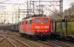 151 094 und 095 solo in HH-Harburg, 26.10.2013