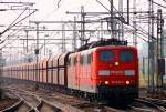DB 6151 032-0 und Schwesterlok mit Faals151 Ganzzug, HH-Harburg, 28.06.2014