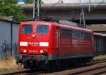 151 127-8 durchfhrt HH-Harburg. 15.7.10
