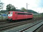 Eine DB 151 steht am 07.10.2004 in Kreuztal.