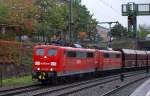 Kurze Zeit spter folgten 151 119-5 und 106-2 mit dem Kohlependel in HH-Harburg. 26.9.10