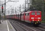 151 160-9 und 151 095-7 zogen ihren Kohlependel durch HH-Harburg.
