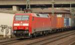 152 139-2 mit Pakete-Transporter in Harburg. 30.3.11