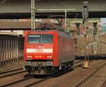 152 031-1 fhrt Solo in Richtung HH-Hafen durch Harburg. 2.4.11