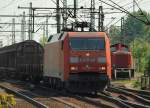 152 069-1 rollt mit einem Mischer durch Harburg. 7.5.11
