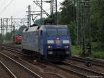 152 135-0 rollt am 21.5.11 solo durch den Harburger Bahnhof durch.