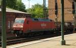 152 084-0 zog einen gemischten Gterzug durch HH-Harburg. 01.06.11