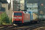 152 007-1 fuhr mit einem Mischer am Haken durch Neumnster Richtung Kiel. 6.9.11