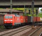 152 044-4 mit Paketzug in Harburg. 05.05.12