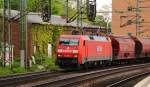 152 084-8 mit Tanoos Ganzzug. HH-Harburg 17.05.12