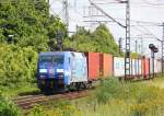 TFG 152 136-8 mit Containerzug, Ahlten, 03.08.12